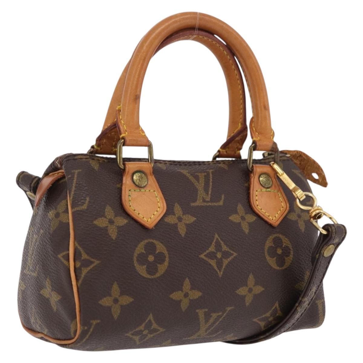 LOUIS VUITTON Monogram Mini Speedy Hand Bag M41534 LV Auth BA16265V