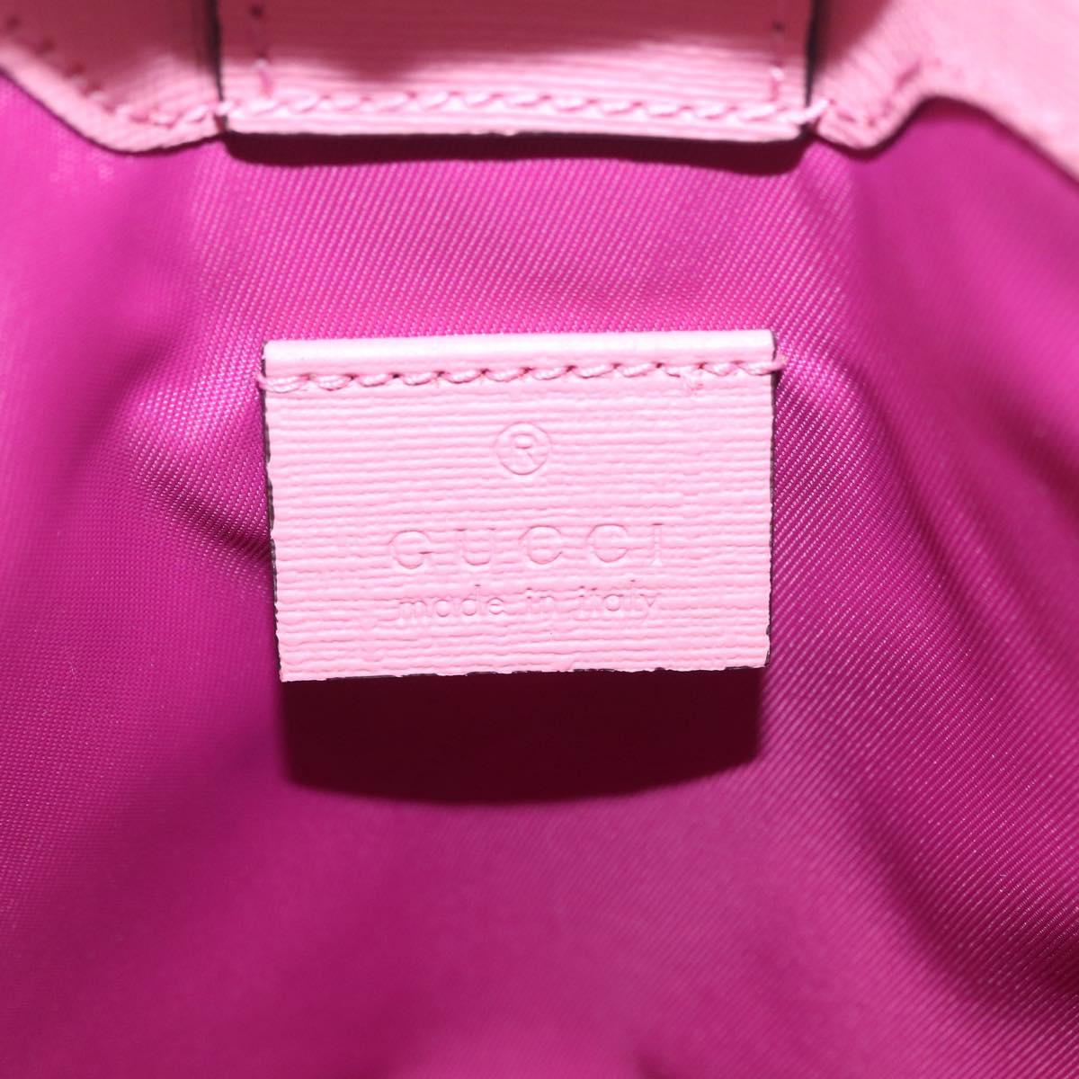 GUCCI GG Supreme Childrens Hand Bag PVC Beige Pink 630591 Auth BA16269V