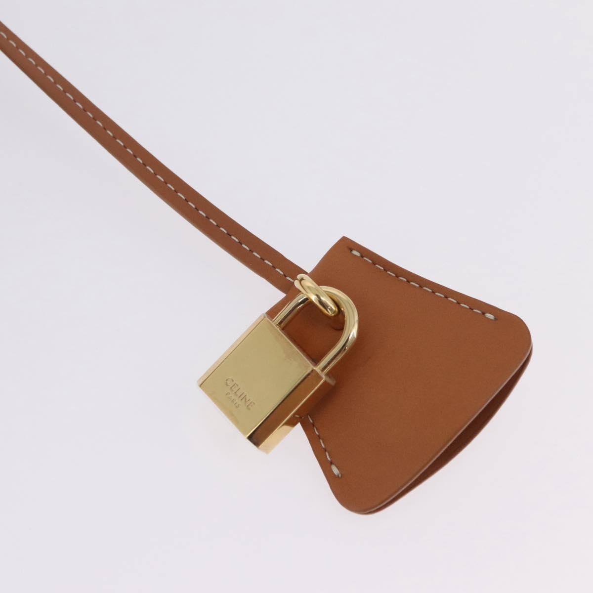CELINE Vertical Cabas Large Hand Bag Canvas Ivory Gold Tone Auth BA16270M