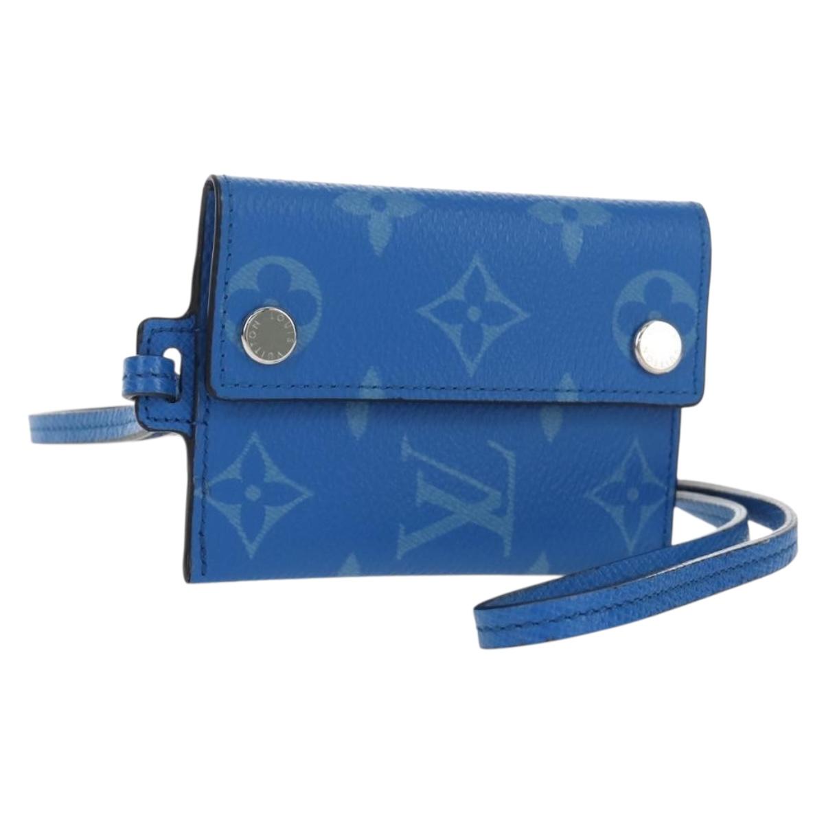 LOUIS VUITTON Monogram Taigarama Porte Cartes On Strap M83154 LV Auth BA16278M