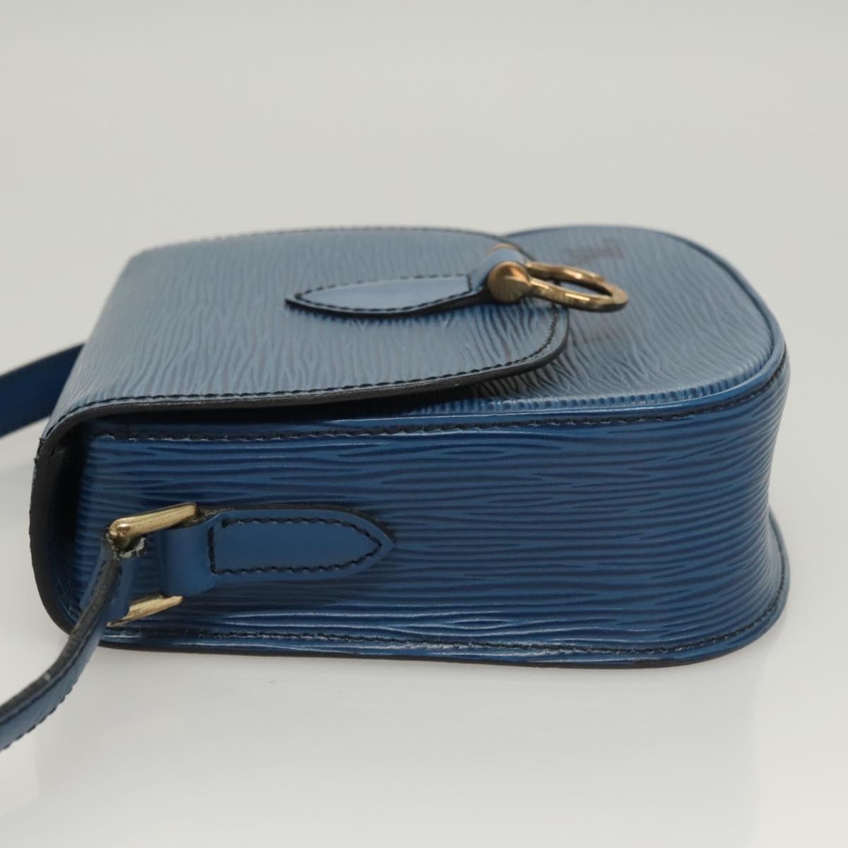 LOUIS VUITTON Epi Saint Cloud PM Shoulder Bag Blue M52195 LV Auth BA1629