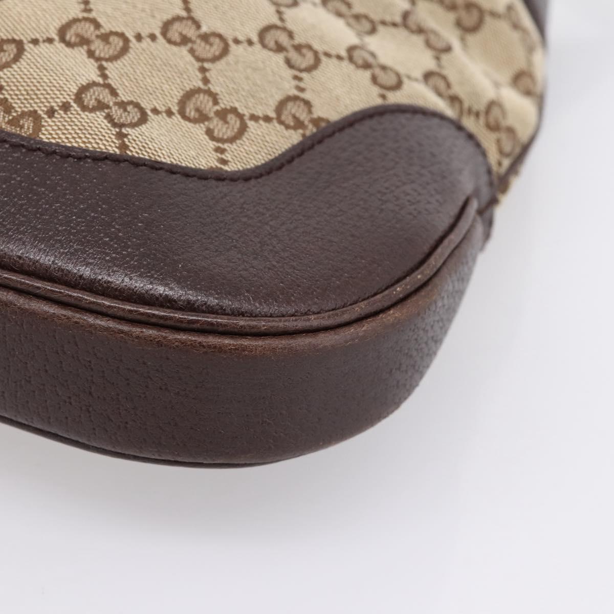GUCCI GG Canvas New Jackie Webb Sherry Line Shoulder Bag 153696 Auth BA16302V