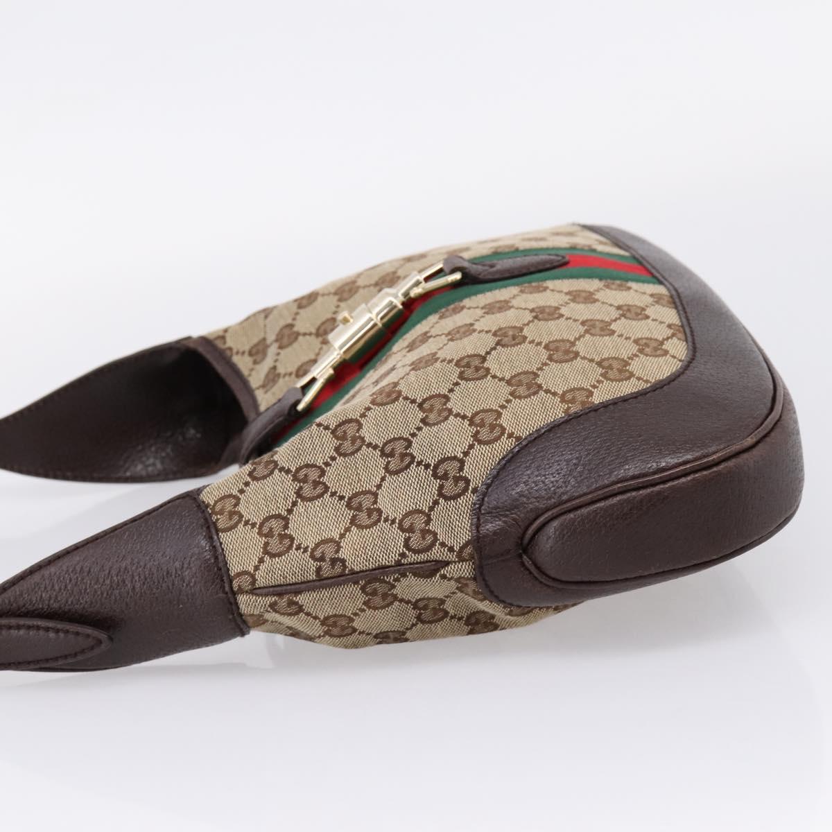 GUCCI GG Canvas New Jackie Webb Sherry Line Shoulder Bag 153696 Auth BA16302V