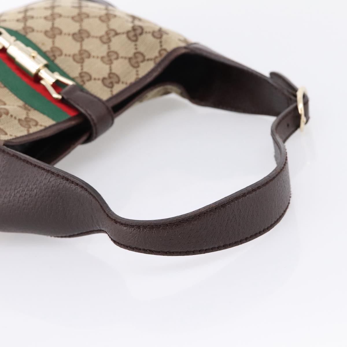 GUCCI GG Canvas New Jackie Webb Sherry Line Shoulder Bag 153696 Auth BA16302V