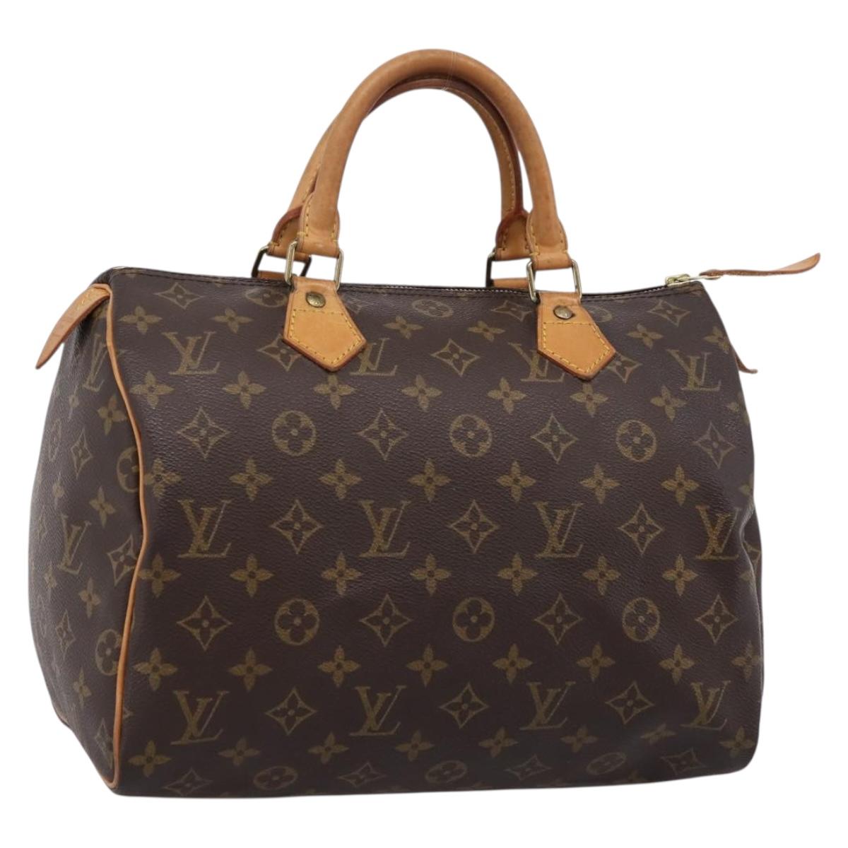 LOUIS VUITTON Monogram Speedy 30 Hand Bag M41526 LV Auth BA16318A