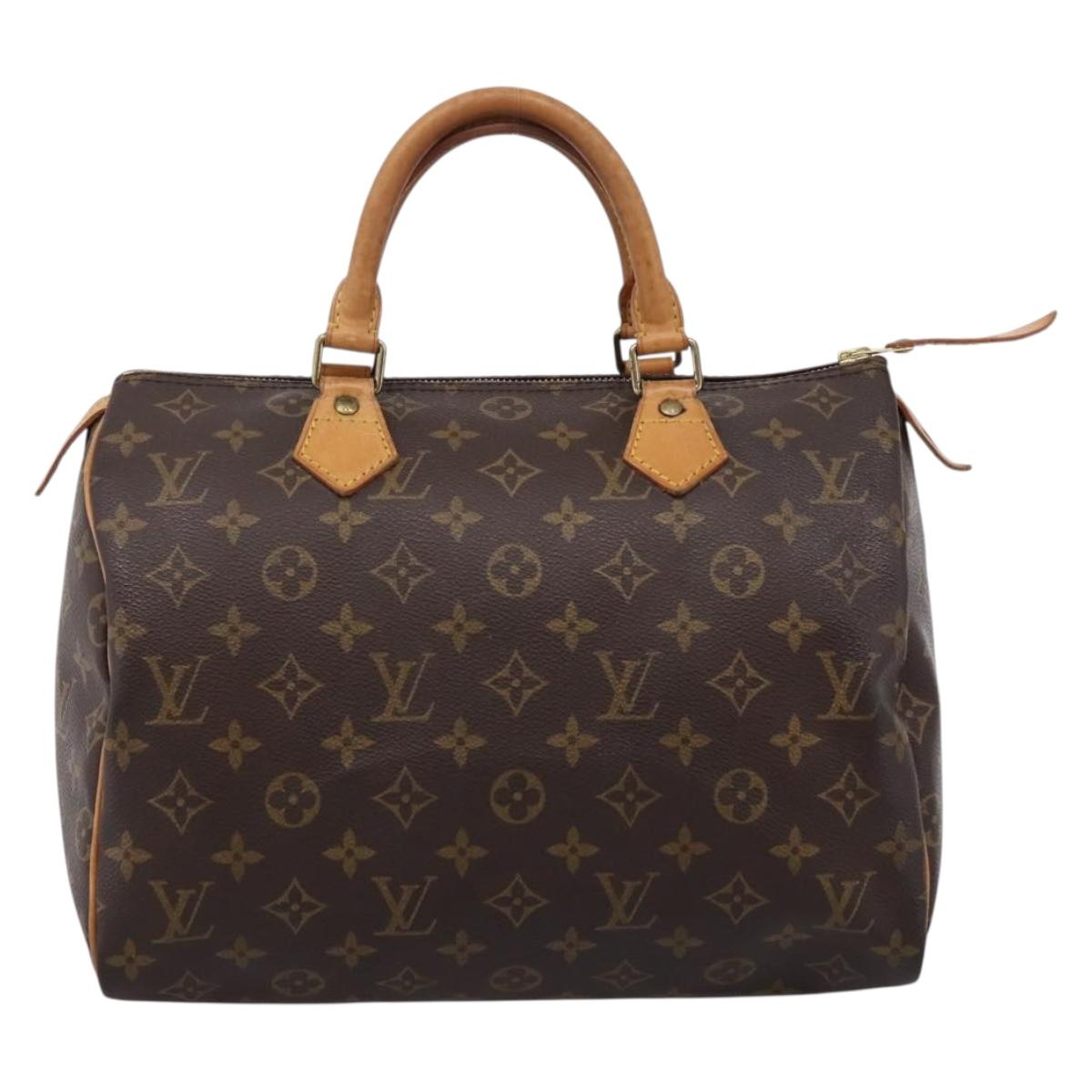 LOUIS VUITTON Monogram Speedy 30 Hand Bag M41526 LV Auth BA16318A