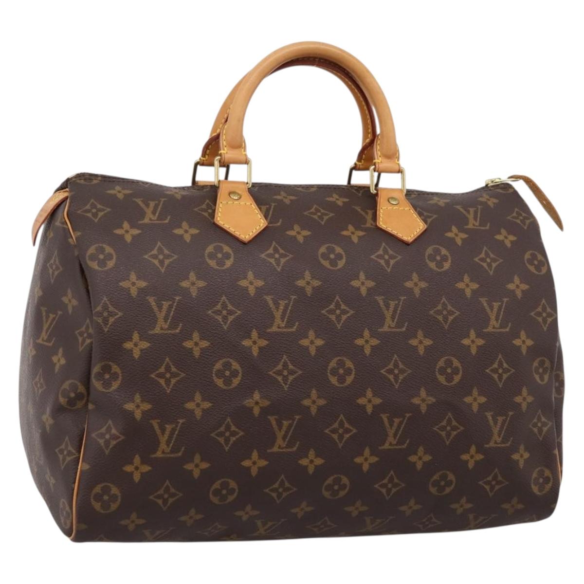 LOUIS VUITTON Monogram Speedy 35 Hand Bag M41524 LV Auth BA16319V
