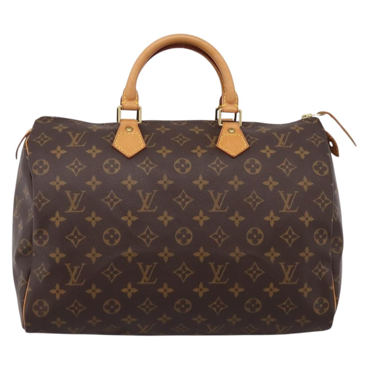 LOUIS VUITTON Monogram Speedy 35 Hand Bag M41524 LV Auth BA16319V