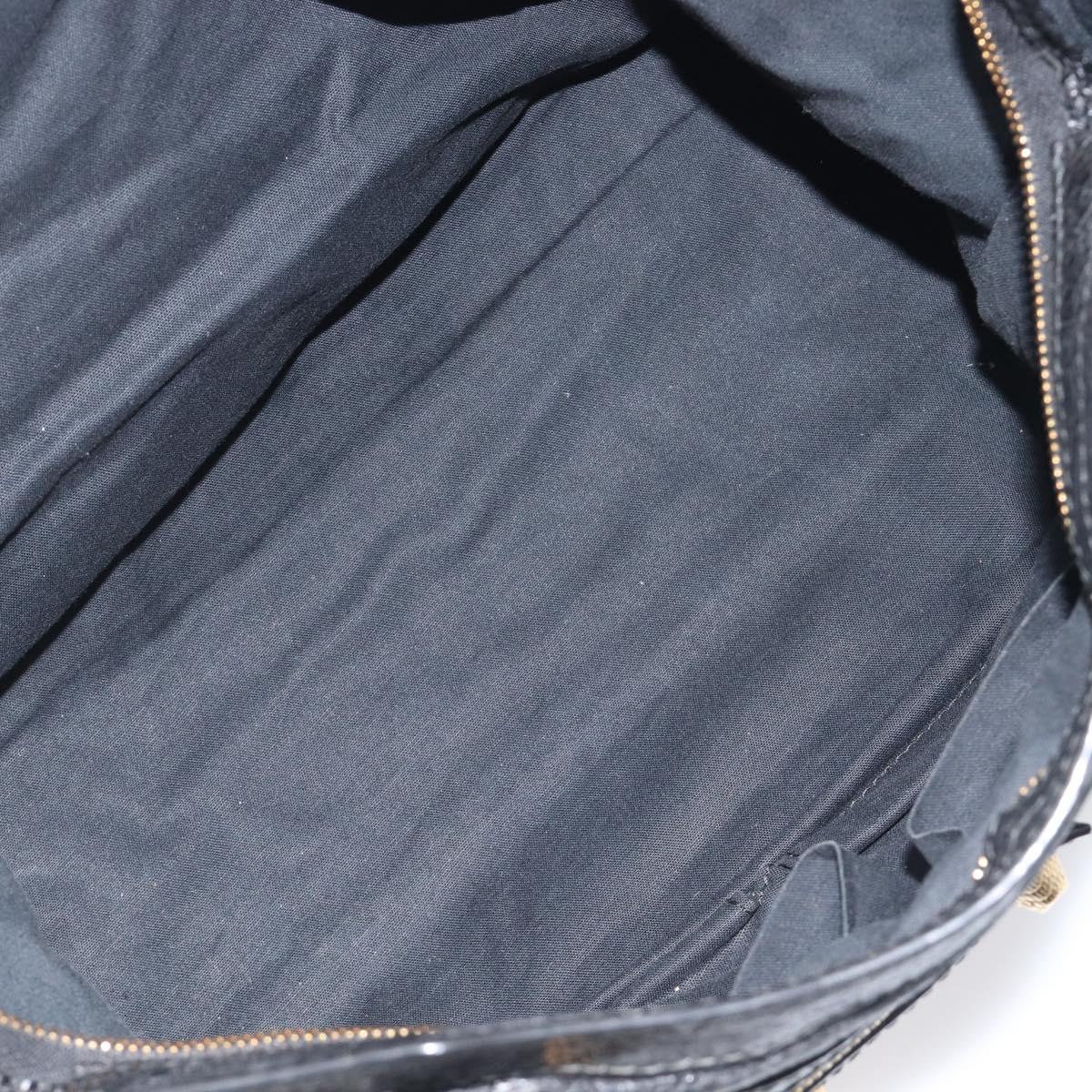 Balenciaga Giant City Hand Bag Leather 2way Black Gold 281770 Auth BA16329SAM