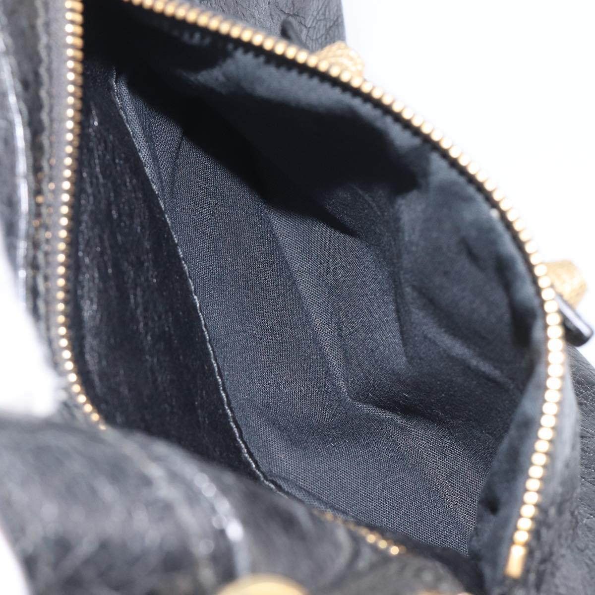 Balenciaga Giant City Hand Bag Leather 2way Black Gold 281770 Auth BA16329SAM