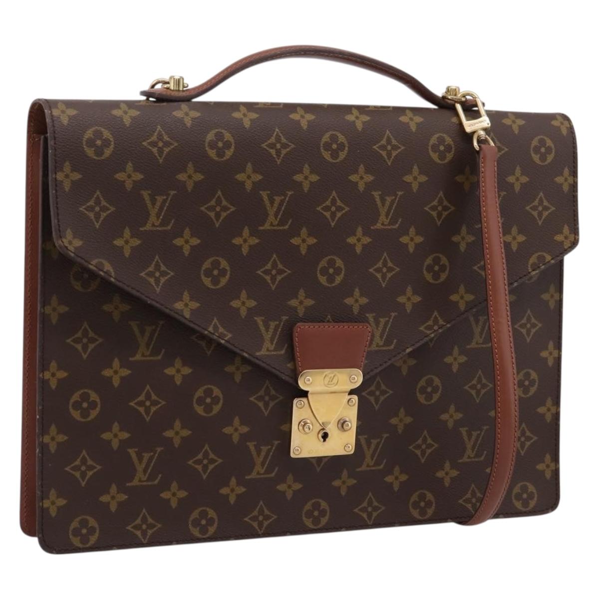 LOUIS VUITTON Monogram Porte Documents Bandouliere Bag M53338 LV Auth BA16352