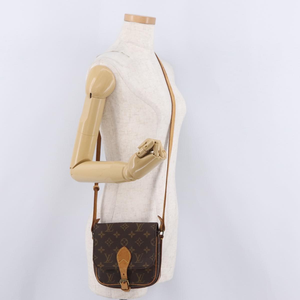 LOUIS VUITTON Monogram Cartouchiere PM Shoulder Bag M51254 LV Auth BA16358