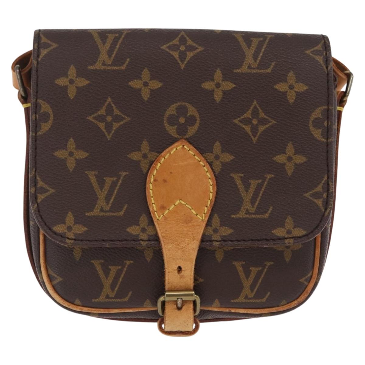 LOUIS VUITTON Monogram Cartouchiere PM Shoulder Bag M51254 LV Auth BA16358