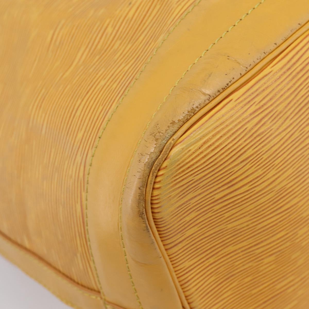 LOUIS VUITTON Epi Petit Noe Shoulder Bag Yellow M44109 LV Auth BA16369