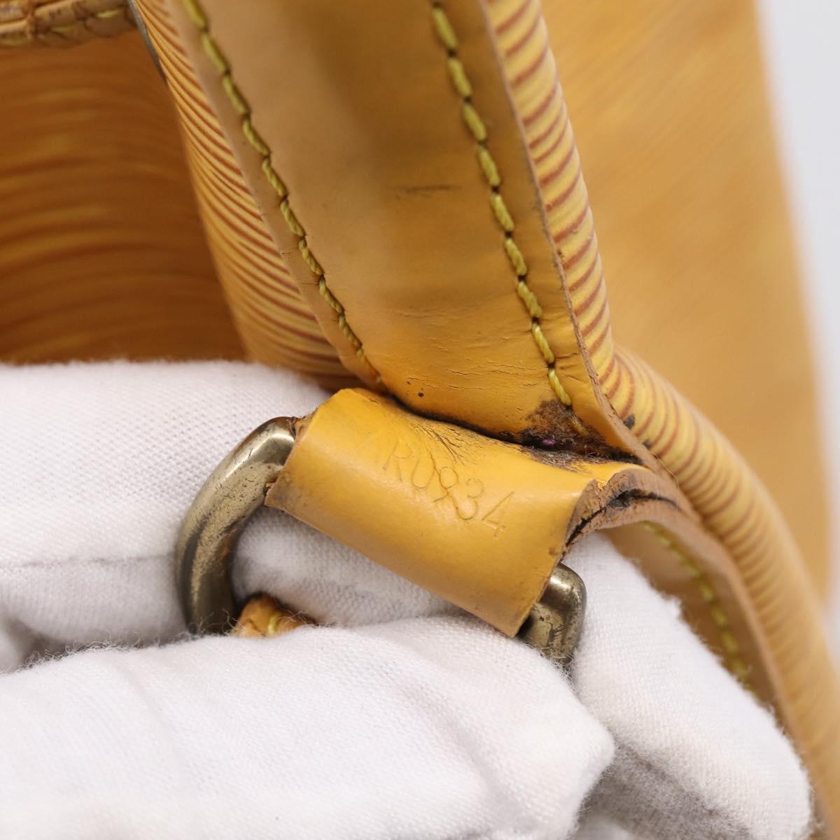 LOUIS VUITTON Epi Petit Noe Shoulder Bag Yellow M44109 LV Auth BA16369
