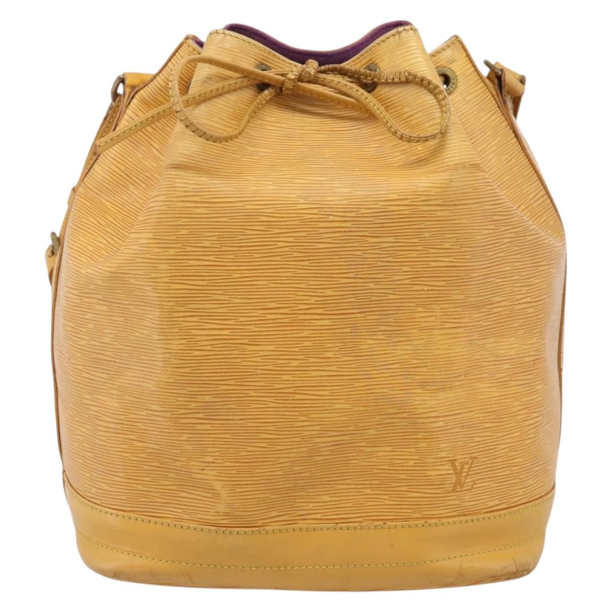 LOUIS VUITTON Epi Petit Noe Shoulder Bag Yellow M44109 LV Auth BA16369