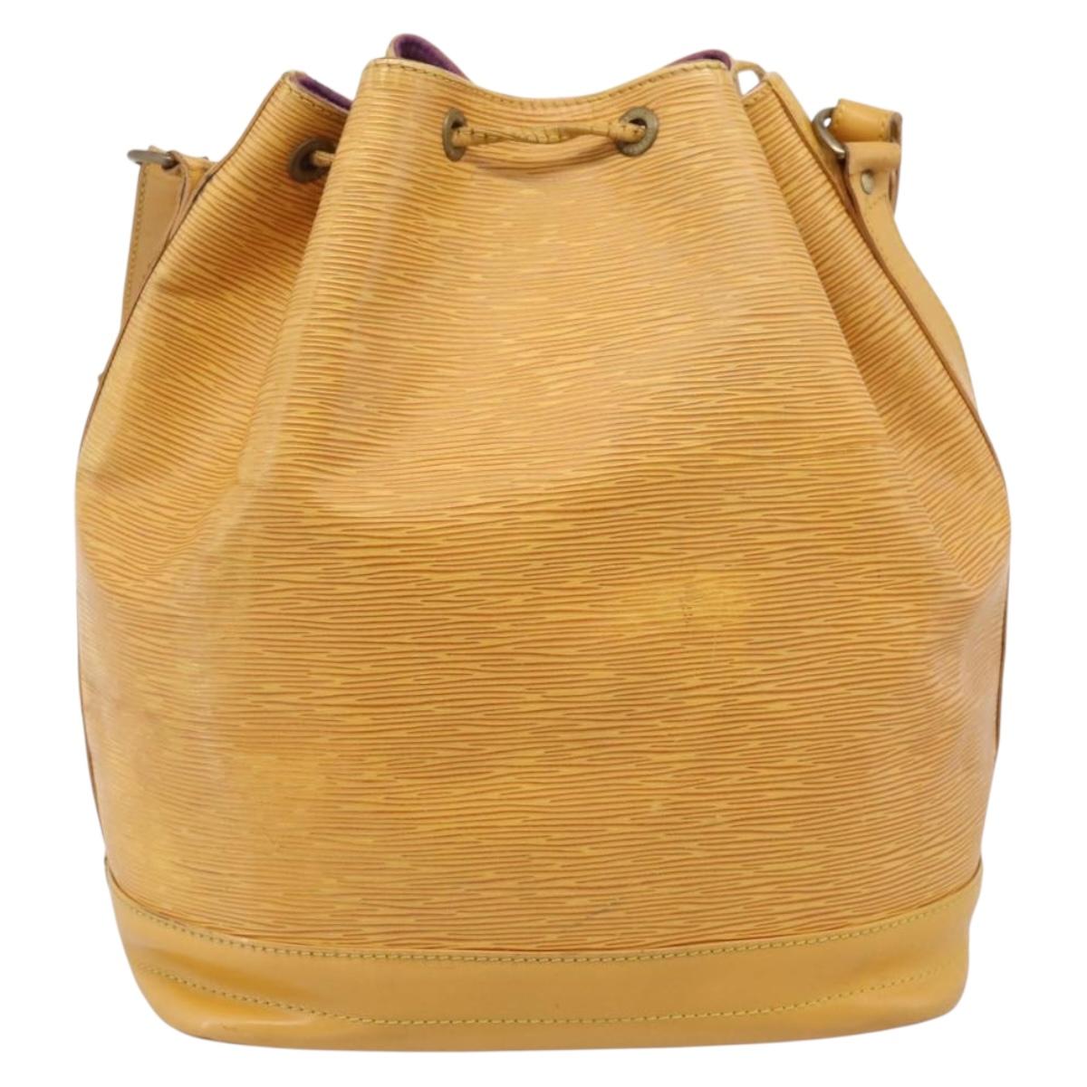 LOUIS VUITTON Epi Petit Noe Shoulder Bag Yellow M44109 LV Auth BA16369