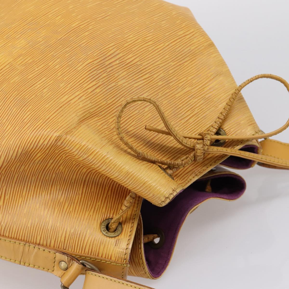 LOUIS VUITTON Epi Petit Noe Shoulder Bag Yellow M44109 LV Auth BA16369