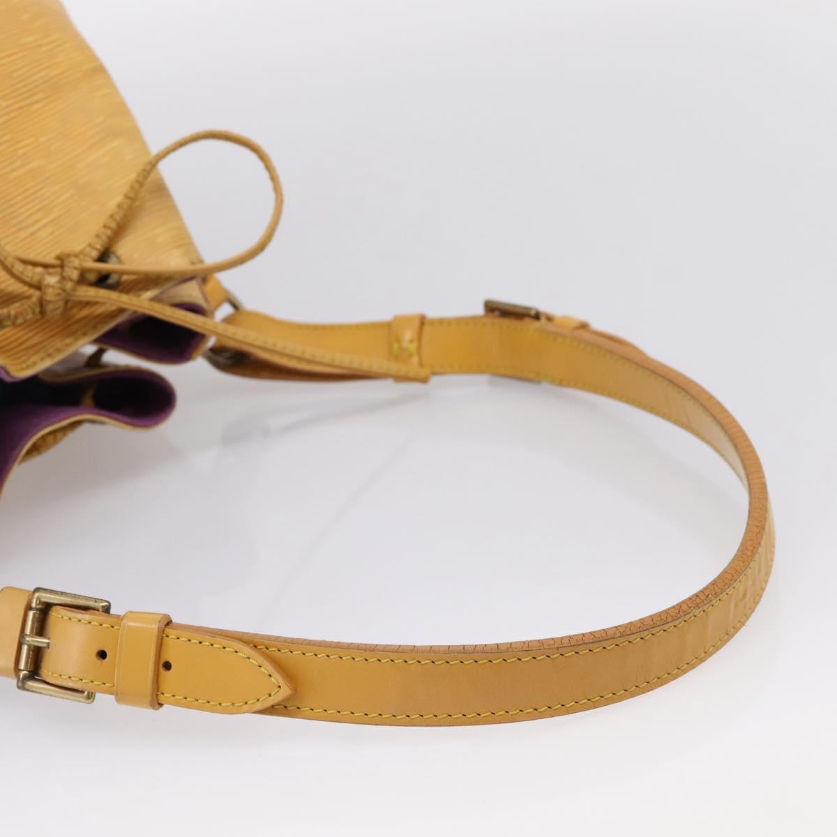 LOUIS VUITTON Epi Petit Noe Shoulder Bag Yellow M44109 LV Auth BA16369