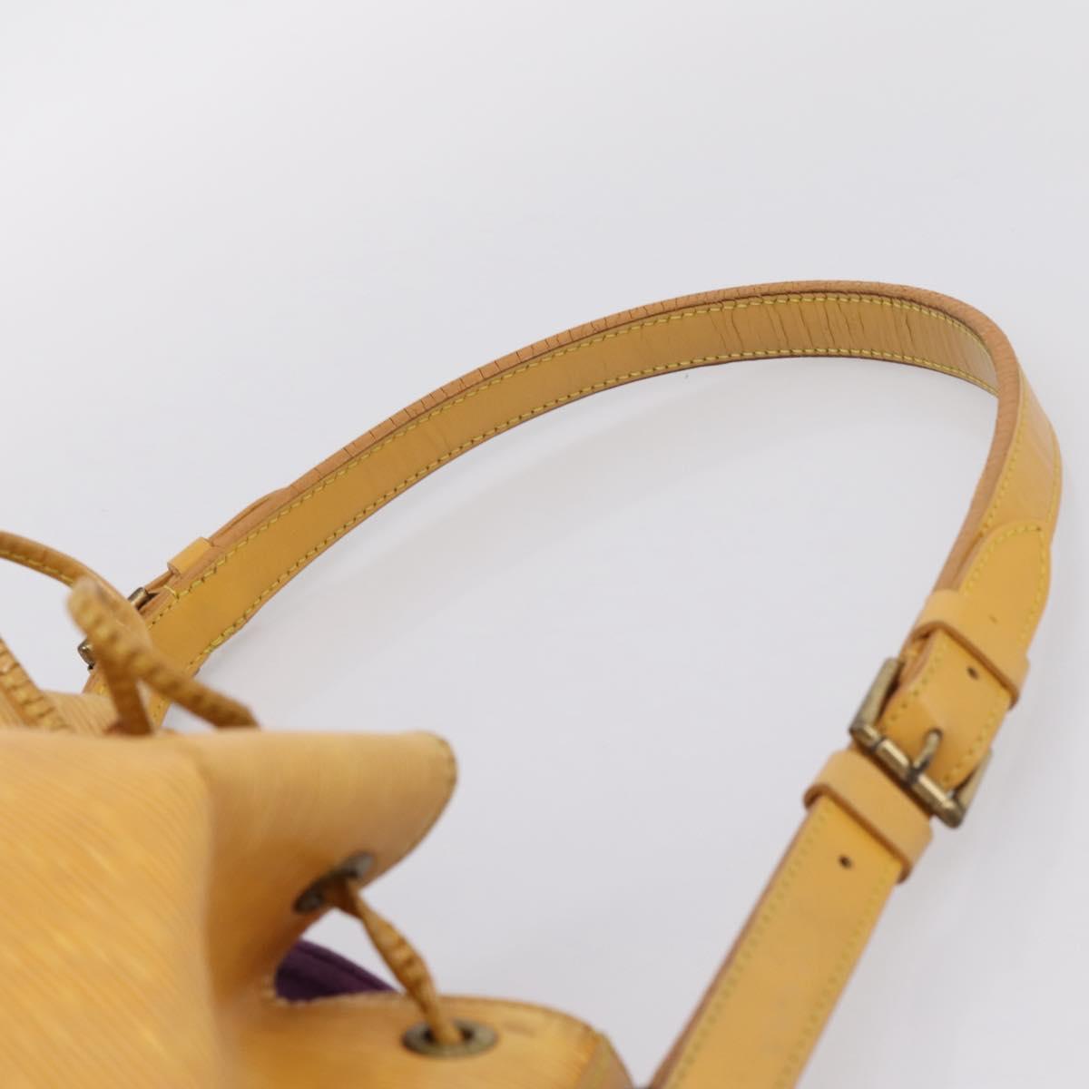 LOUIS VUITTON Epi Petit Noe Shoulder Bag Yellow M44109 LV Auth BA16369