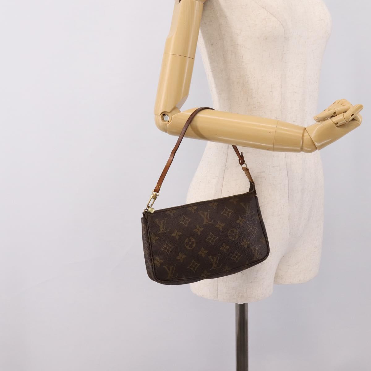 LOUIS VUITTON Monogram Pochette Accessoires Pouch M51980 LV Auth BA16373