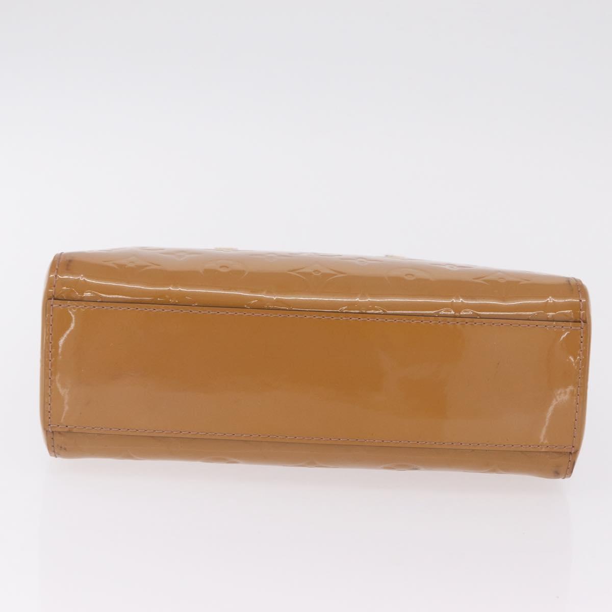 LOUIS VUITTON Monogram Vernis Catalina BB Hand Bag Noisette LV Auth BA16376