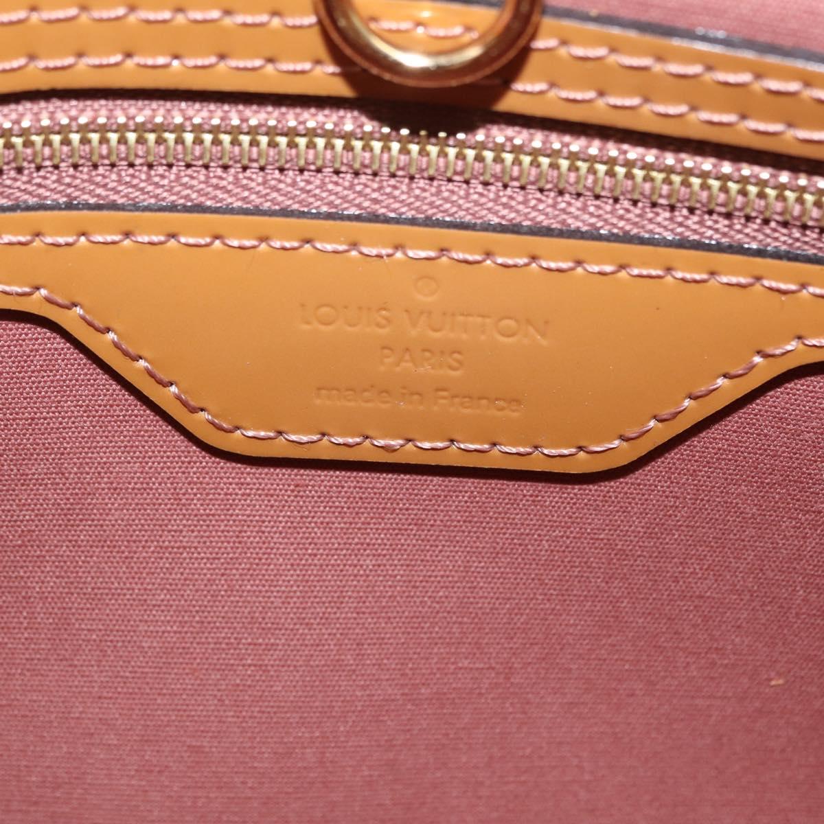 LOUIS VUITTON Monogram Vernis Catalina BB Hand Bag Noisette LV Auth BA16376