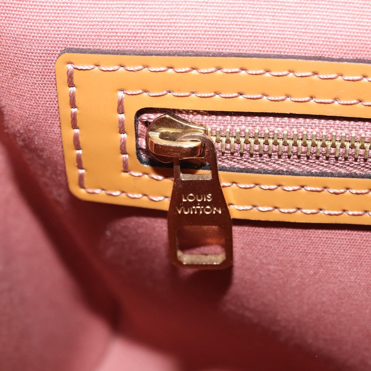 LOUIS VUITTON Monogram Vernis Catalina BB Hand Bag Noisette LV Auth BA16376