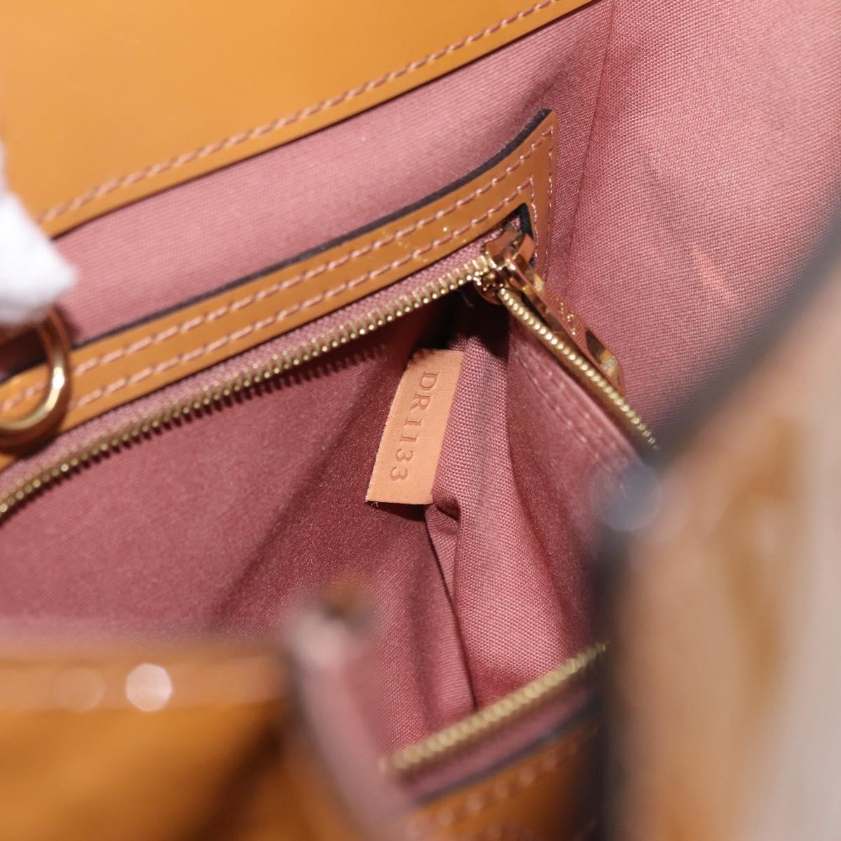 LOUIS VUITTON Monogram Vernis Catalina BB Hand Bag Noisette LV Auth BA16376