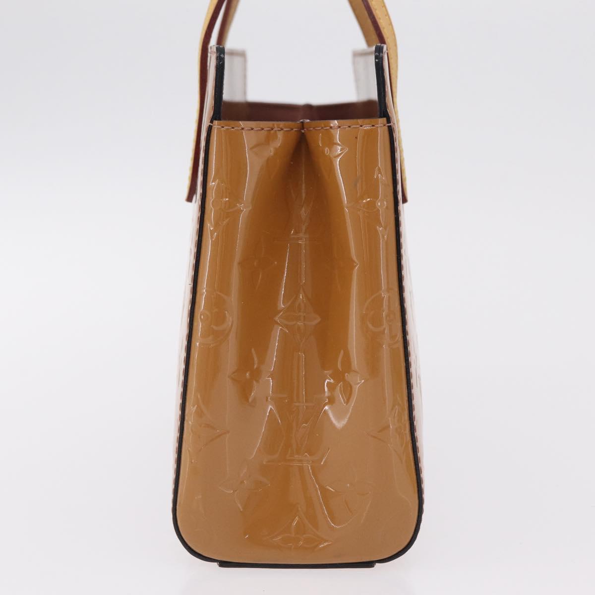 LOUIS VUITTON Monogram Vernis Catalina BB Hand Bag Noisette LV Auth BA16376