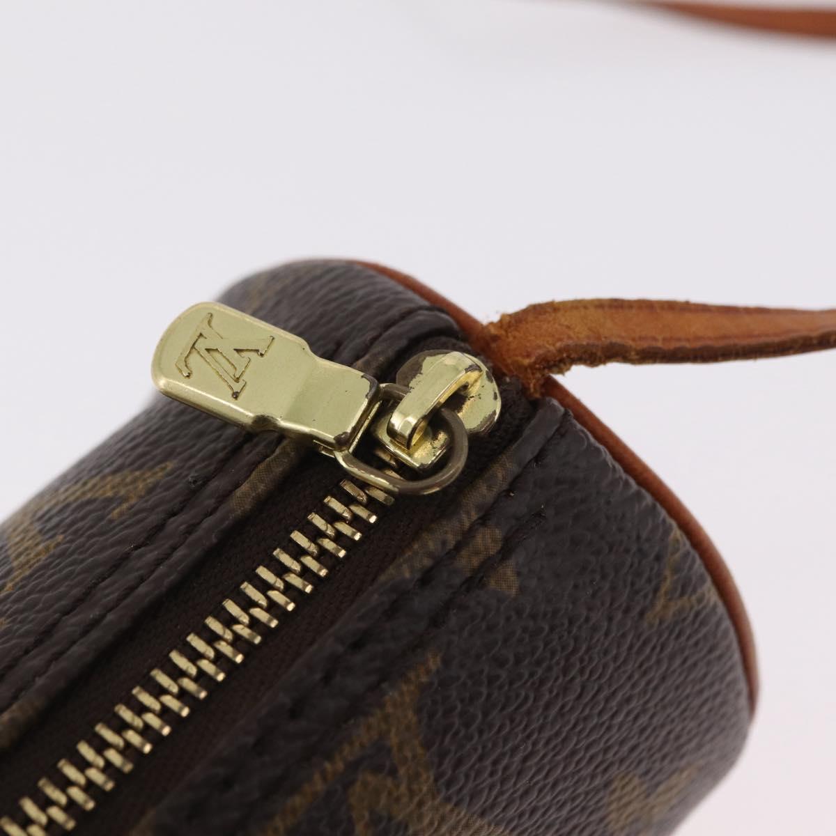 LOUIS VUITTON Monogram Papillon Pouch LV Auth BA16380