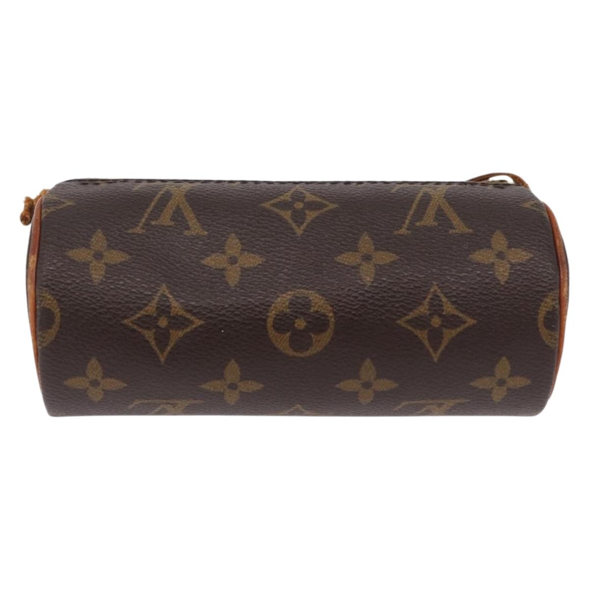 LOUIS VUITTON Monogram Papillon Pouch LV Auth BA16380