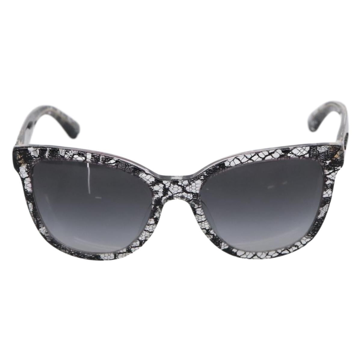 Dolce & Gabbana Sunglasses Plastic Black Gold Auth BA16381V