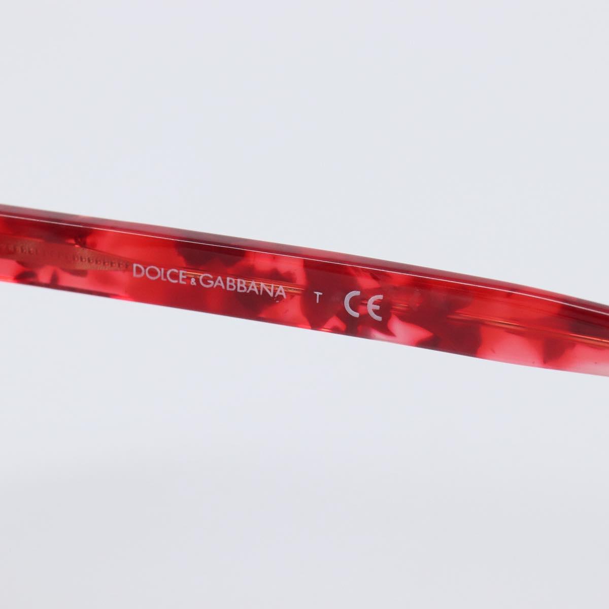 Dolce & Gabbana Sunglasses Plastic Red Gold Auth BA16382V