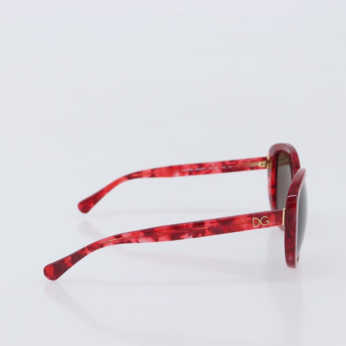 Dolce & Gabbana Sunglasses Plastic Red Gold Auth BA16382V