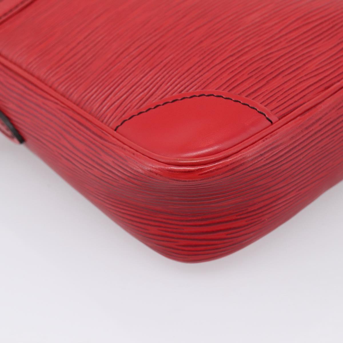 LOUIS VUITTON Epi Danube Shoulder Bag Red M45637 LV Auth BA16385