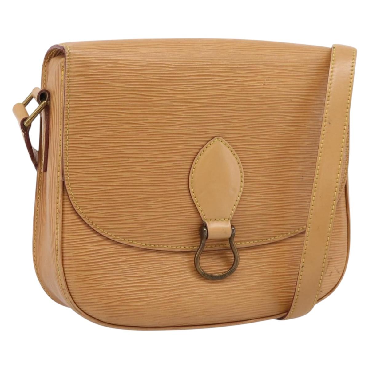 LOUIS VUITTON Epi Saint Cloud GM Shoulder Bag Beige M52196 LV Auth BA16391