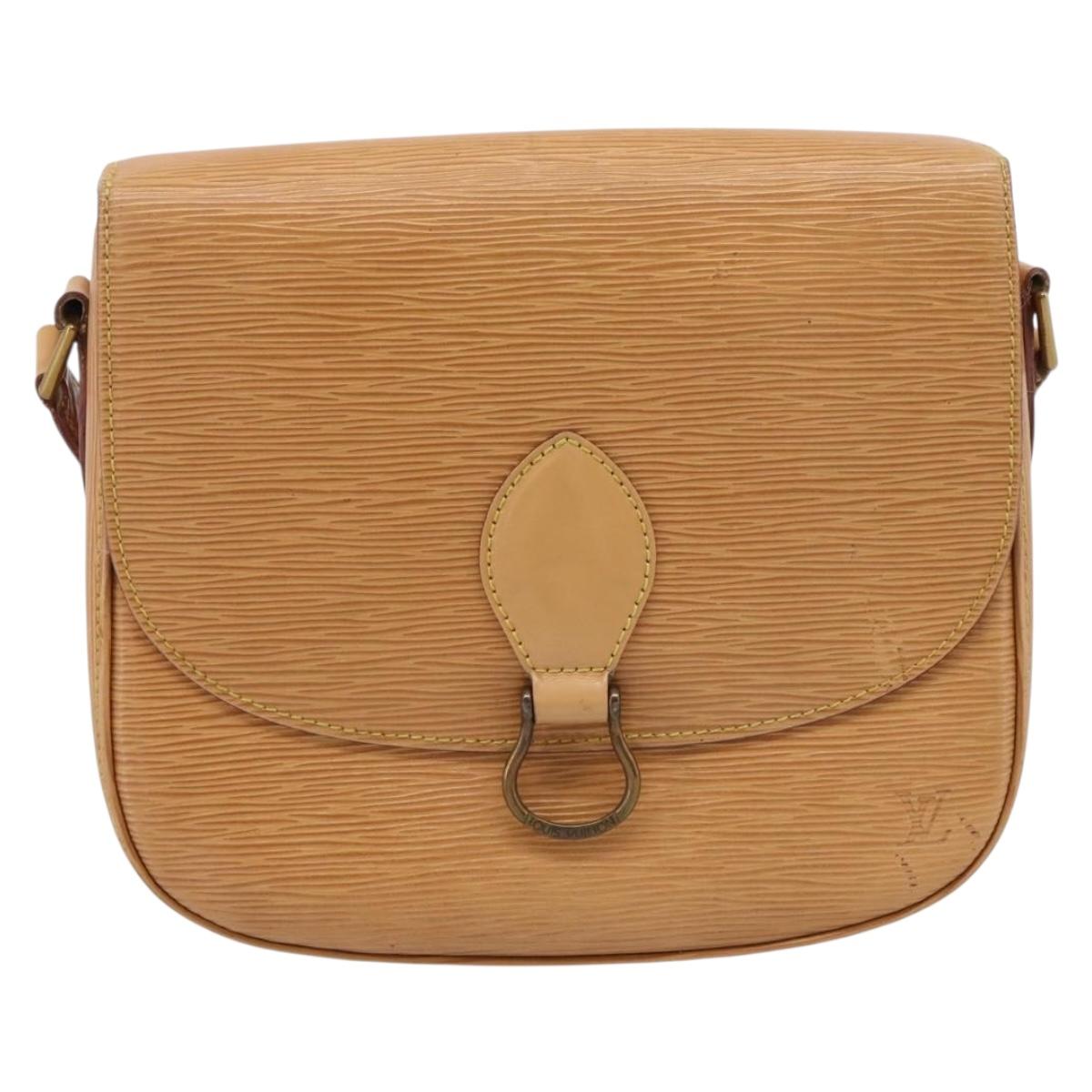 LOUIS VUITTON Epi Saint Cloud GM Shoulder Bag Beige M52196 LV Auth BA16391