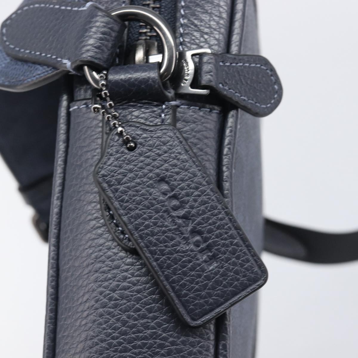 Coach Shoulder Bag Leather Blue Auth BA16394A