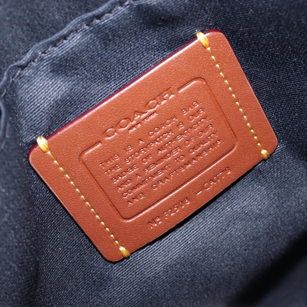 Coach Shoulder Bag Leather Blue Auth BA16394A