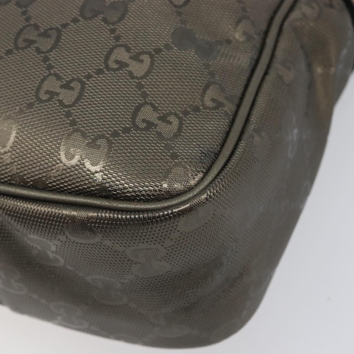 GUCCI GG implementation Shoulder Bag PVC Champagne Gold 233268 Auth BA16408