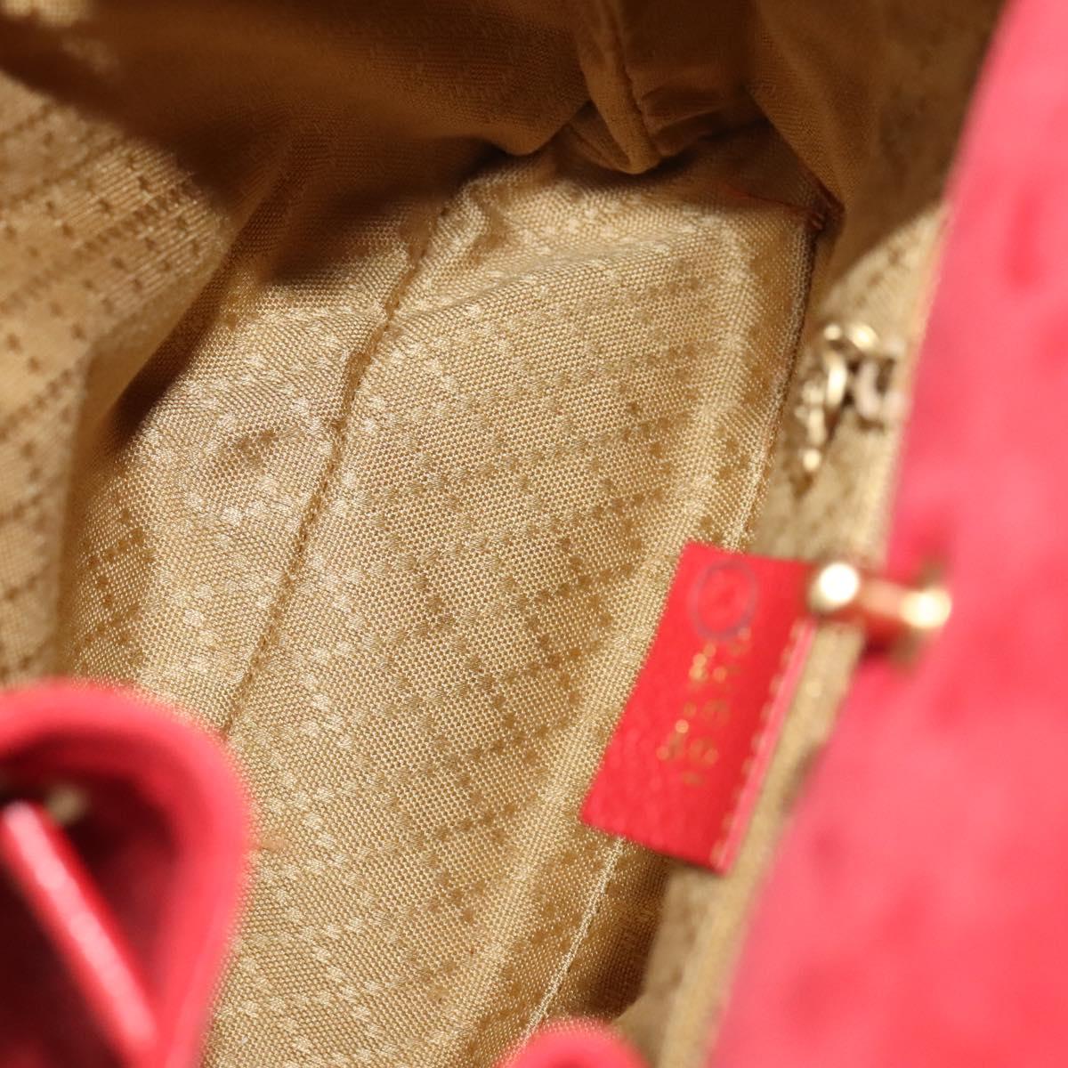 GUCCI Bamboo Backpack Suede Outlet Red 003 8030 3444 Auth BA1641