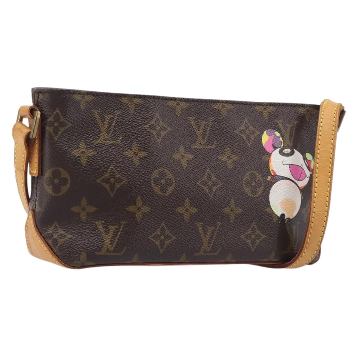 LOUIS VUITTON Monogram panda Trotteur Shoulder Bag M51241 LV Auth BA16423V