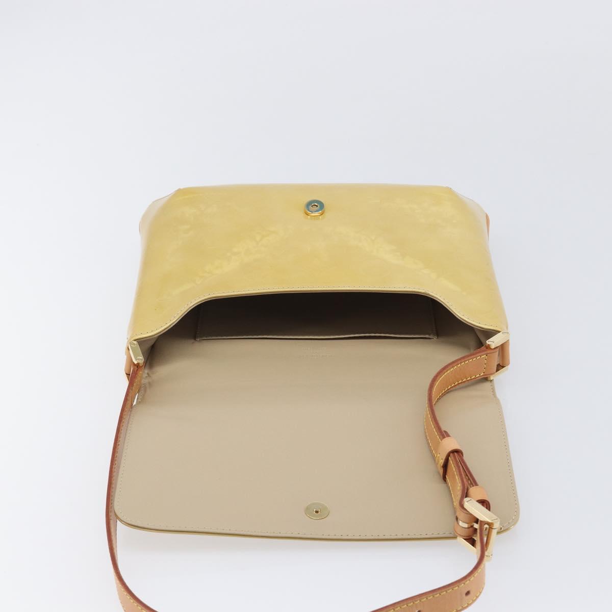 LOUIS VUITTON Monogram Vernis Thompson Street Bag Beige M91301 LV Auth BA16424A
