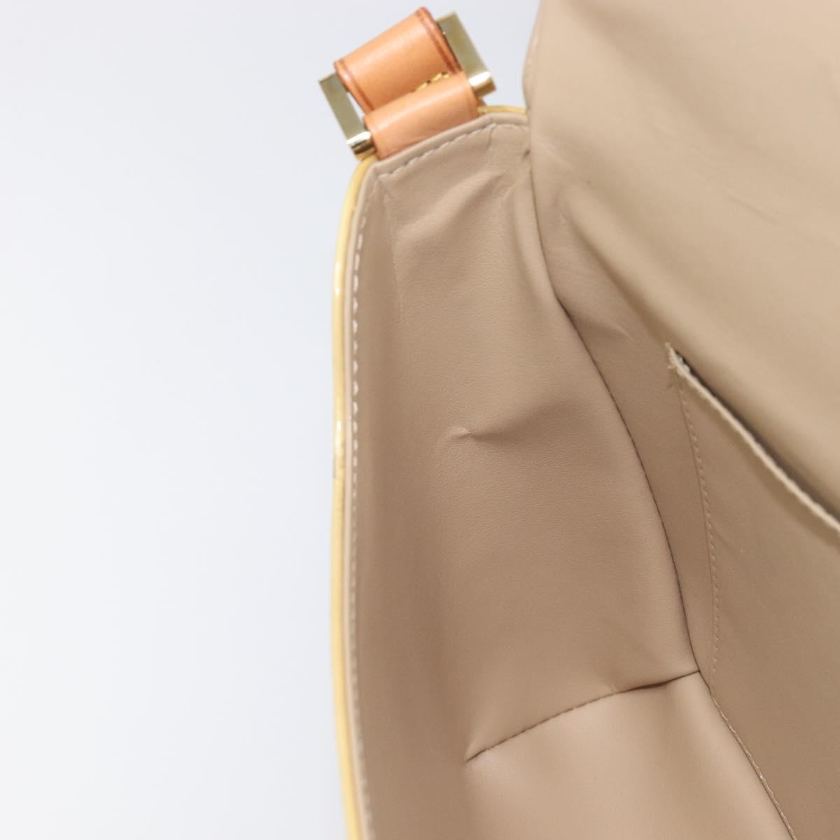 LOUIS VUITTON Monogram Vernis Thompson Street Bag Beige M91301 LV Auth BA16424A