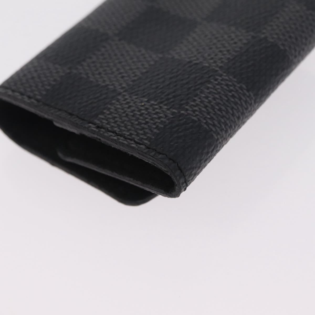 LOUIS VUITTON Damier Graphite Buton De Manchette Cuffs LV Auth BA16425V