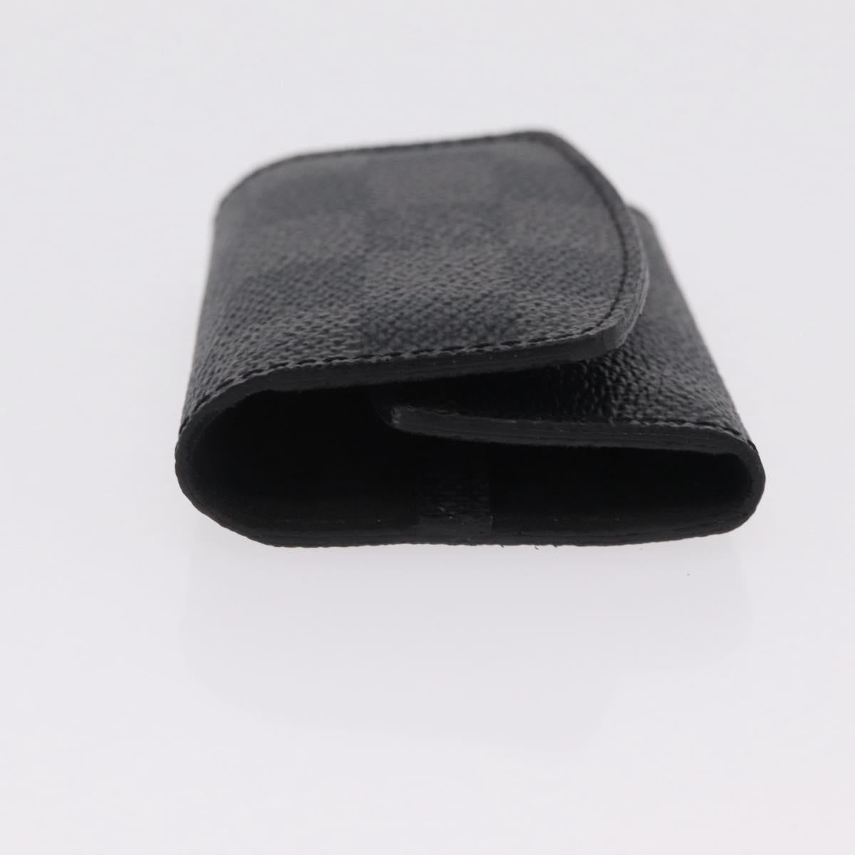 LOUIS VUITTON Damier Graphite Buton De Manchette Cuffs LV Auth BA16425V