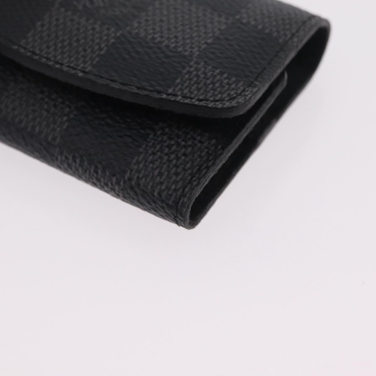 LOUIS VUITTON Damier Graphite Buton De Manchette Cuffs LV Auth BA16425V