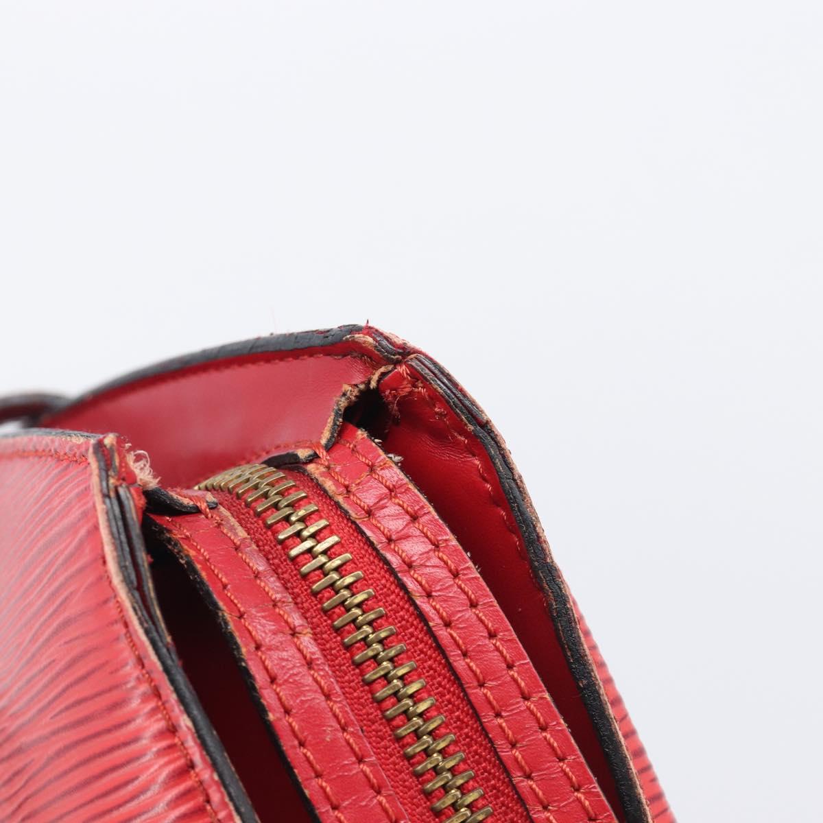 LOUIS VUITTON Epi Saint Jacques Shopping Shoulder Bag Red M52277 LV Auth BA16428