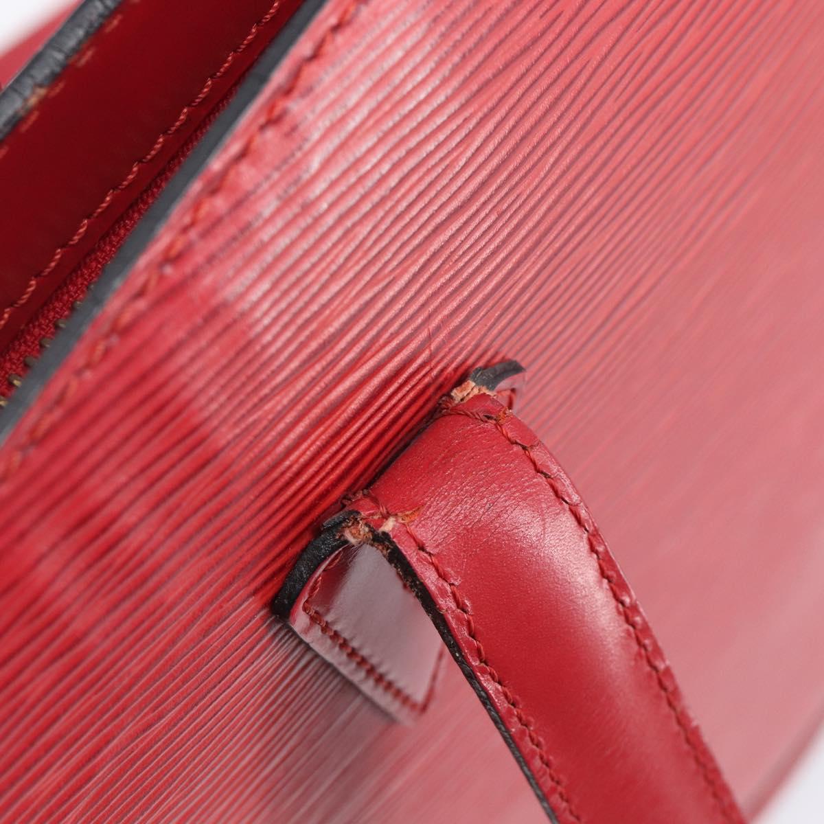 LOUIS VUITTON Epi Saint Jacques Shopping Shoulder Bag Red M52277 LV Auth BA16428